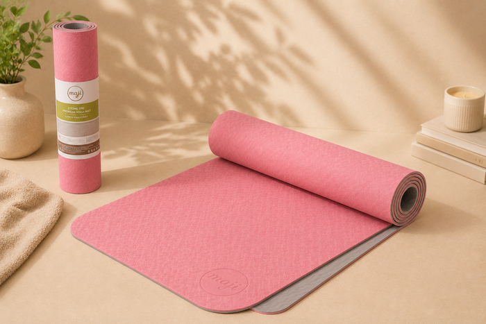2-Tone TPE Yoga Mat – Soft on Your Knees
